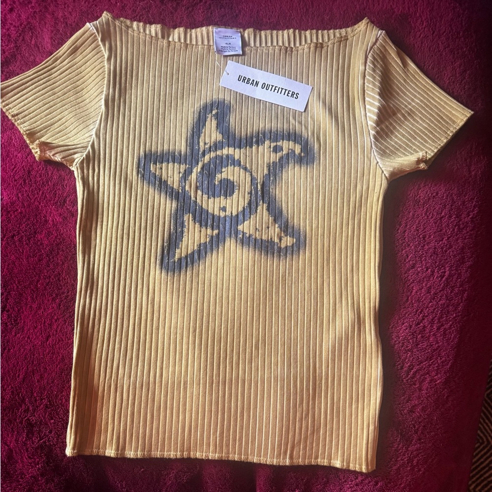 Urban Outfitters Yellow Star Tee